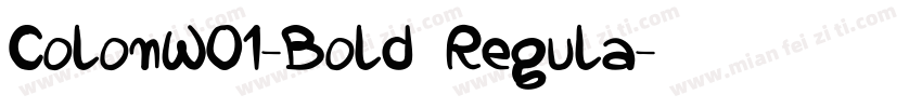 ColonW01-Bold Regula字体转换